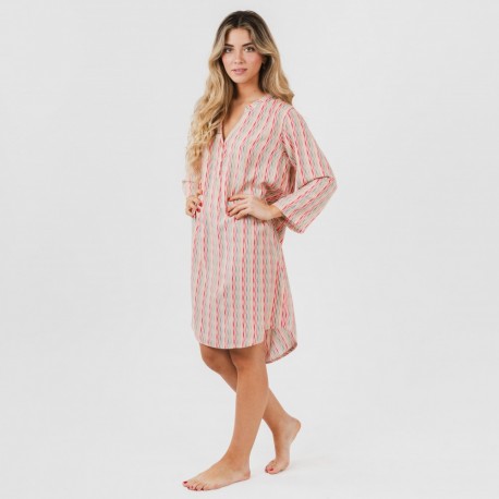 Túnica viscosa Villa rosa