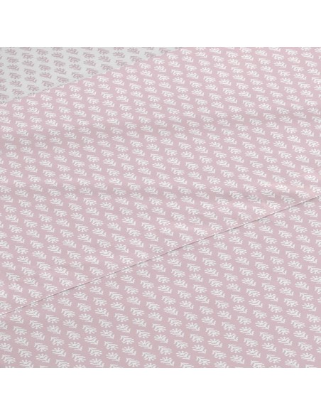 Jogo de lençóis algodão Nemo reversível malva lencois-100-algodao