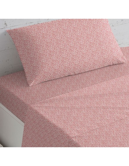 Jogo de lençóis algodão Sina cor telha Jogo de lençóis algodão Sina cor telha