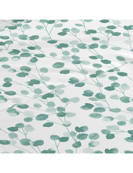 Jogo de lençóis algodão Eloisa verde tiffany lencois-100-algodao