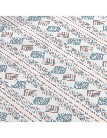 Jogo de lençóis algodão Iker azul indigo lencois-100-algodao