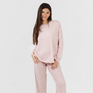 Pijama mulher soft Maya rosa palo