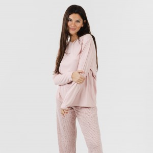 Pijama mulher soft Maya rosa palo 2
