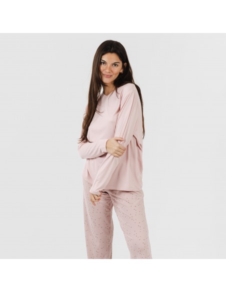 Pijama mulher soft Maya rosa palo Pijama mulher soft Maya rosa palo