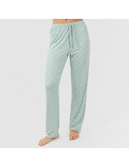 Pijama mulher soft Natalie verde tiffany Pijama mulher soft Natalie verde tiffany