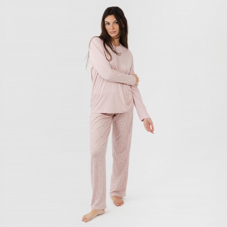 Pijama mulher soft Maya rosa palo