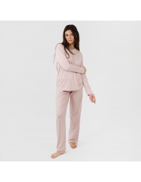 Pijama mulher soft Maya rosa palo Pijama mulher soft Maya rosa palo