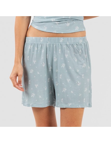 Pijama alças mulher viscosa Adriane verde água Pijama alças mulher viscosa Adriane verde água