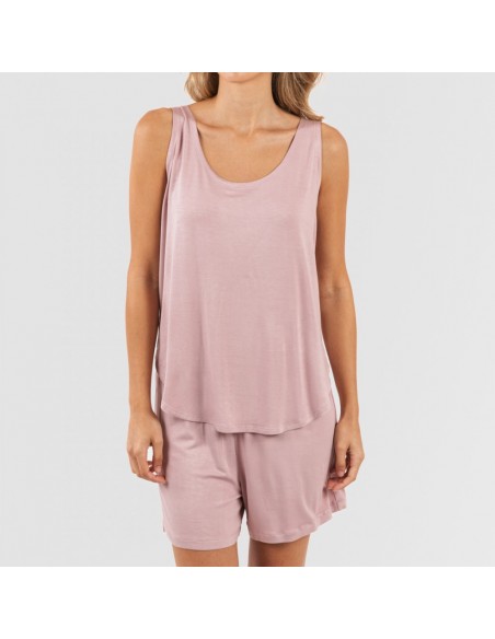 Pijama alças mulher viscosa liso Pijama alças mulher viscosa liso