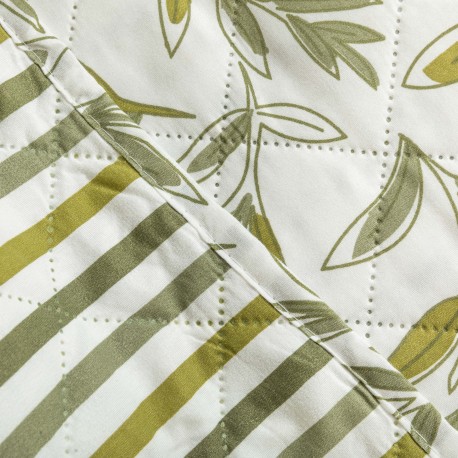 Colcha bouti Caliope verde caça