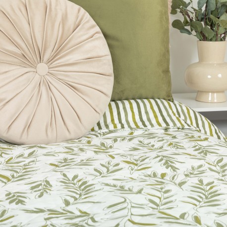 Colcha bouti Caliope verde caça