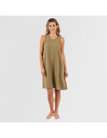 Vestido curto alças bambula liso Vestido curto alças bambula liso