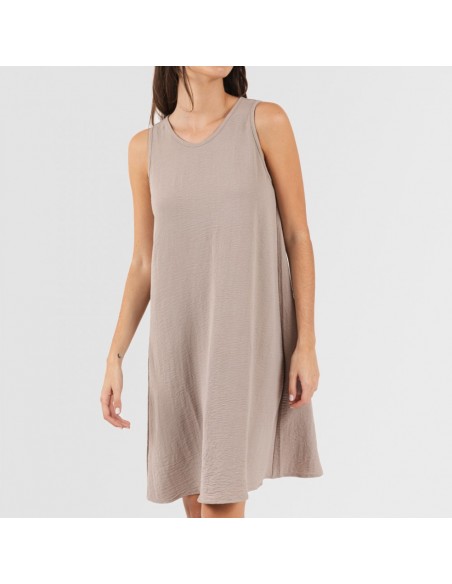 Vestido curto alças bambula liso Vestido curto alças bambula liso