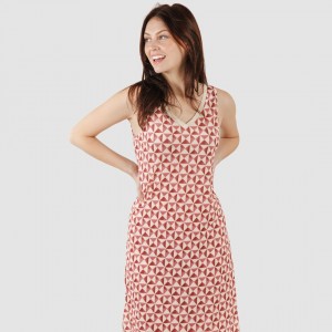 Vestido midi alças soft Tucson malva rosa