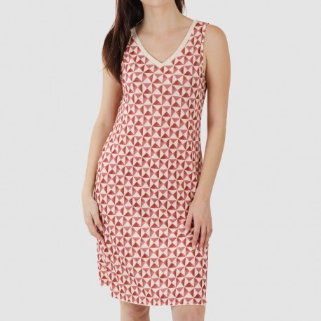 Vestido midi alças soft Tucson malva rosa