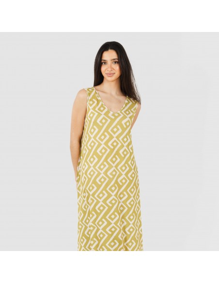 Vestido comprido alças soft Baladi verde lima Vestido comprido alças soft Baladi verde lima