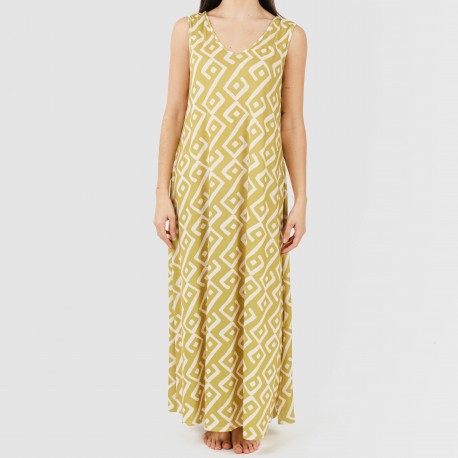 Vestido comprido alças soft Baladi verde lima