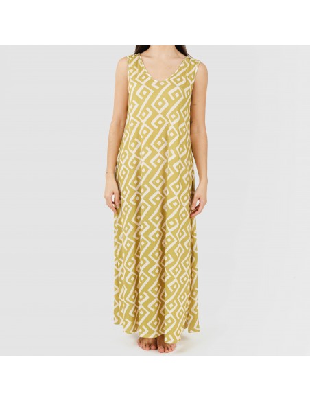 Vestido comprido alças soft Baladi verde lima Vestido comprido alças soft Baladi verde lima