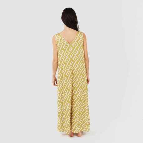 Vestido comprido alças soft Baladi verde lima