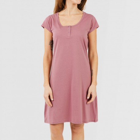 Vestido algodão liso