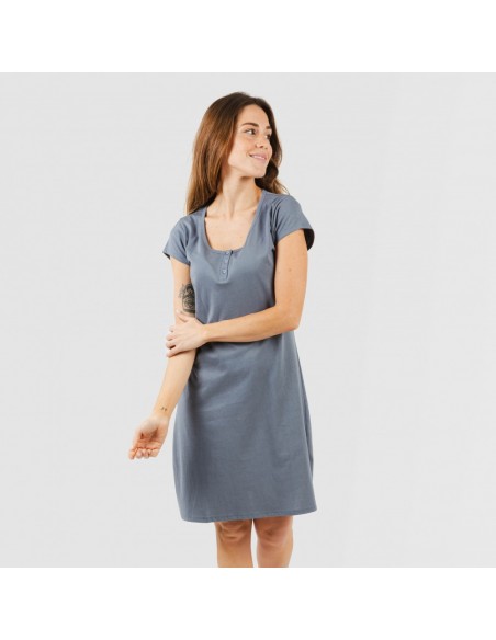 Vestido algodão liso Vestido algodão liso