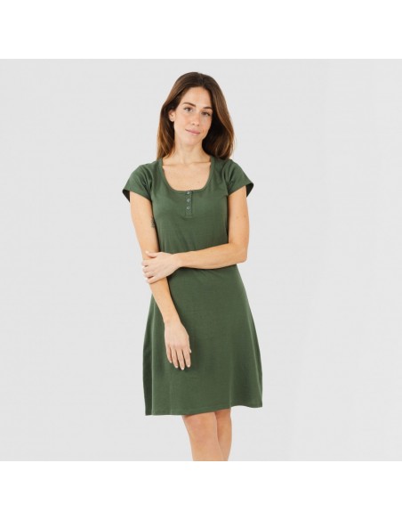 Vestido algodão liso Vestido algodão liso