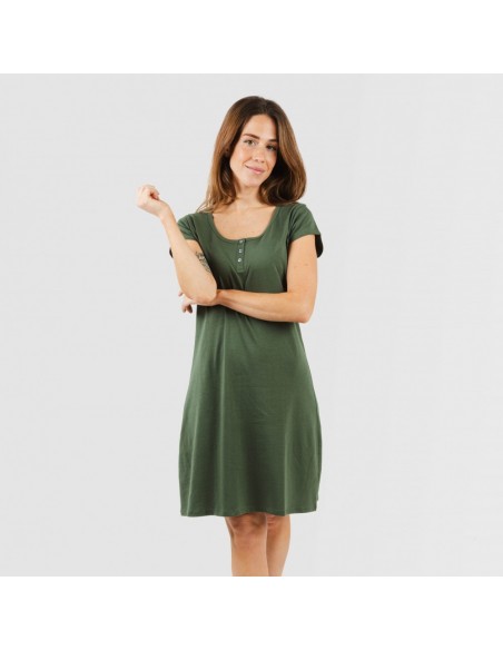 Vestido algodão liso Vestido algodão liso