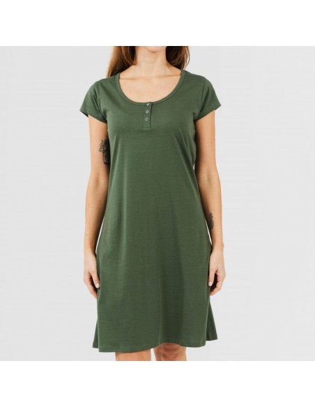 Vestido algodão liso Vestido algodão liso