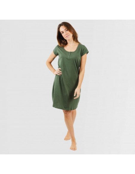 Vestido algodão liso Vestido algodão liso