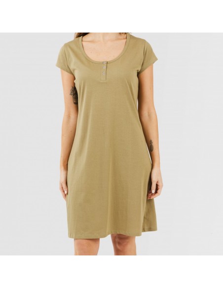 Vestido algodão liso Vestido algodão liso