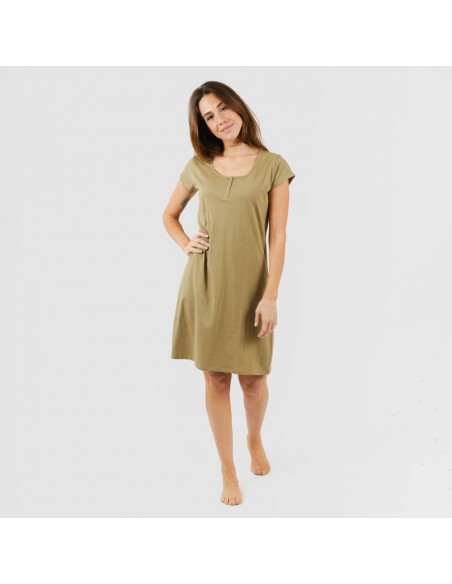 Vestido algodão liso Vestido algodão liso