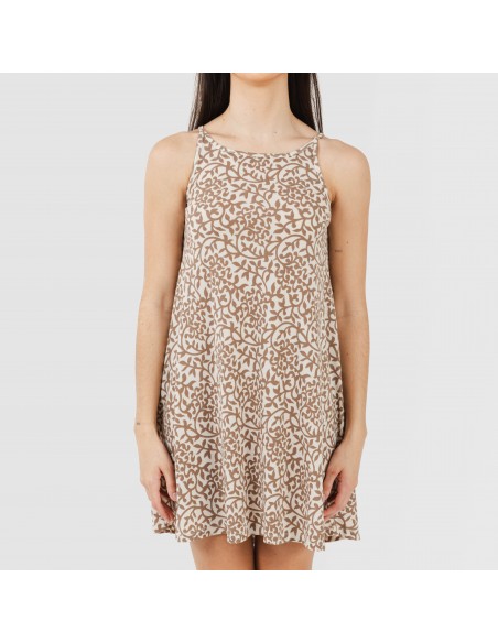 Vestido curto alças crepe Meritxell arena Vestido curto alças crepe Meritxell arena