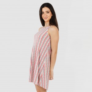Vestido curto alças crepe Villa rosa 2