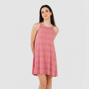 Vestido curto alças crepe Neville fresa