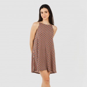 Vestido curto alças crepe Olmeca 2