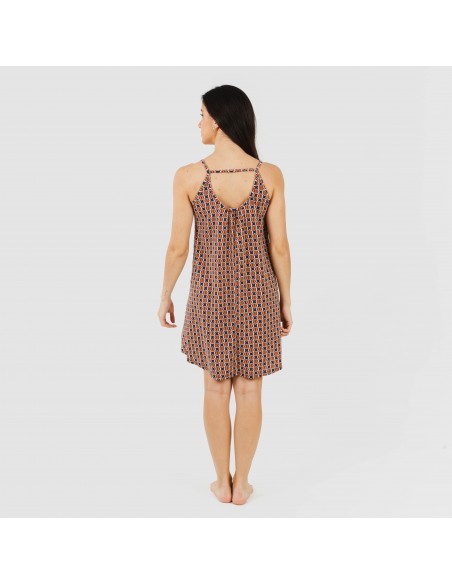 Vestido curto alças crepe Olmeca Vestido curto alças crepe Olmeca