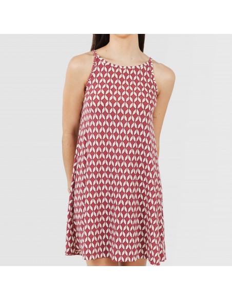 Vestido curto alças crepe Alino beringela Vestido curto alças crepe Alino beringela