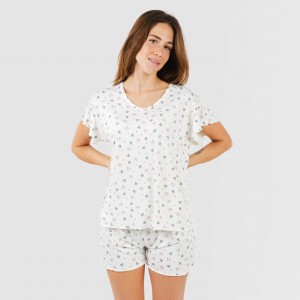 Pijama manga curta mulher soft Ines 2