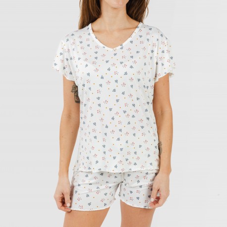 Pijama manga curta mulher soft Ines