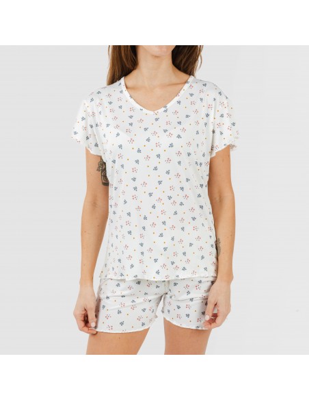 Pijama manga curta mulher soft Ines Pijama manga curta mulher soft Ines