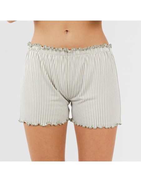 Pijama manga curta mulher soft Raya Leia verde caça Pijama manga curta mulher soft Raya Leia verde caça