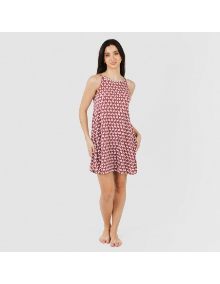 Vestido curto alças crepe Alino beringela Vestido curto alças crepe Alino beringela