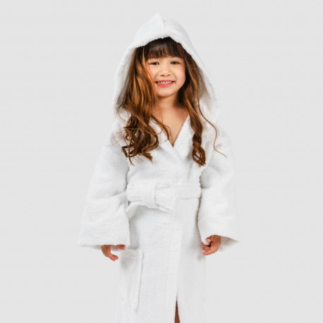 Roupão de banho Branco 450gr criança