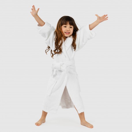 Roupão de banho Branco 450gr criança