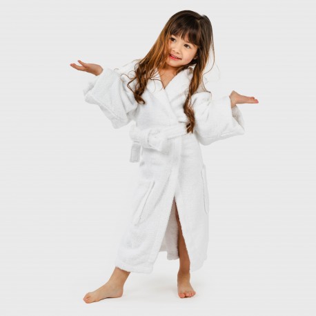 Roupão de banho Branco 450gr criança