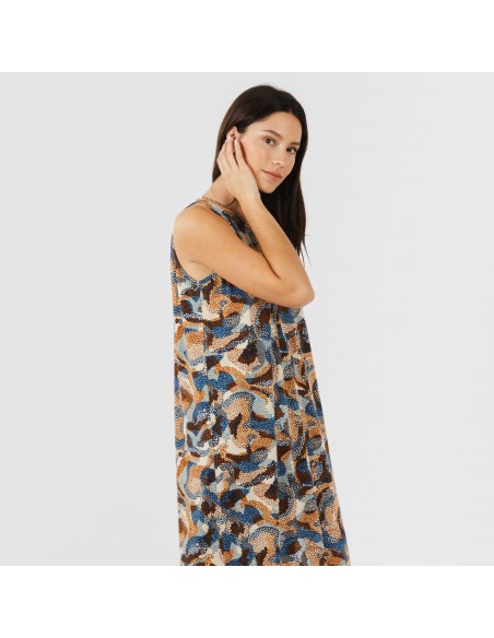 Vestido comprido alças crepe Uliena Vestido comprido alças crepe Uliena