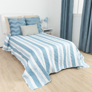 Colcha bouti Raya Calcuta azul indigo