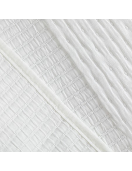 Colcha duplo tecido jacquard Paula branco colchas-jacquard