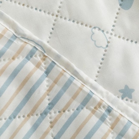 Colcha bouti Bennet azul indigo