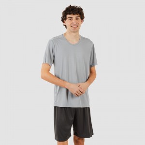 Conjunto desportivo curto técnico homem cinza perla - cinza marengo 2